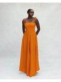 Bow Hem Swing Maxi Dress