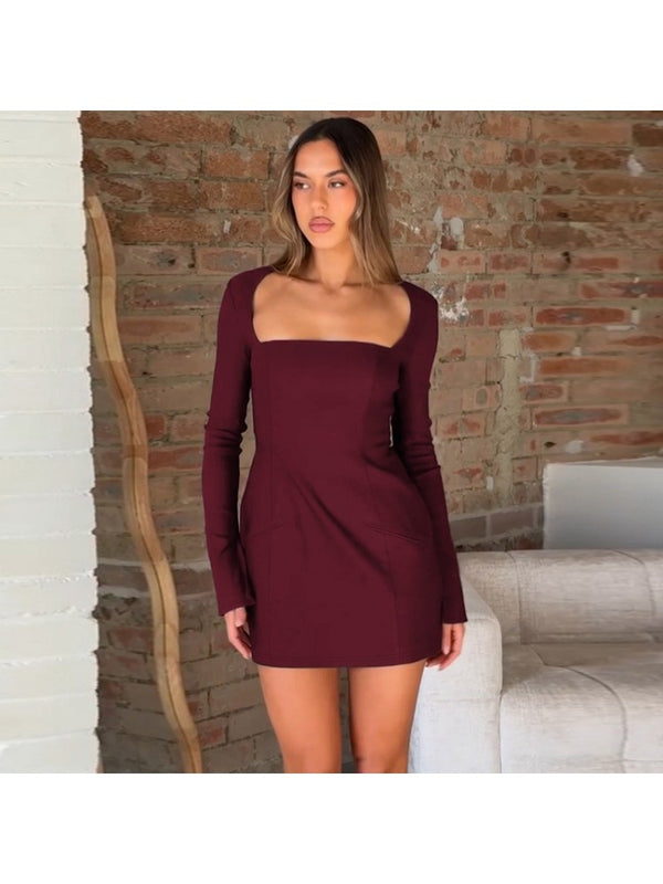 Pure Charm Long Sleeve Classic Dress